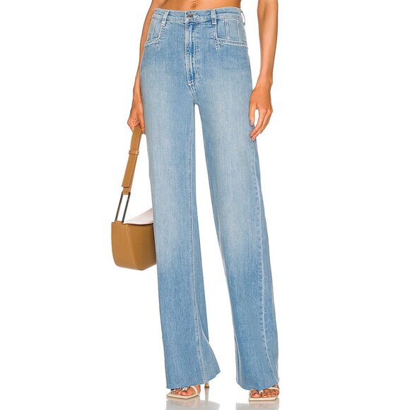 Favorite Daughter Jordie Super High Rise Wide Leg Jean Size 29 - Picture 3 of 10